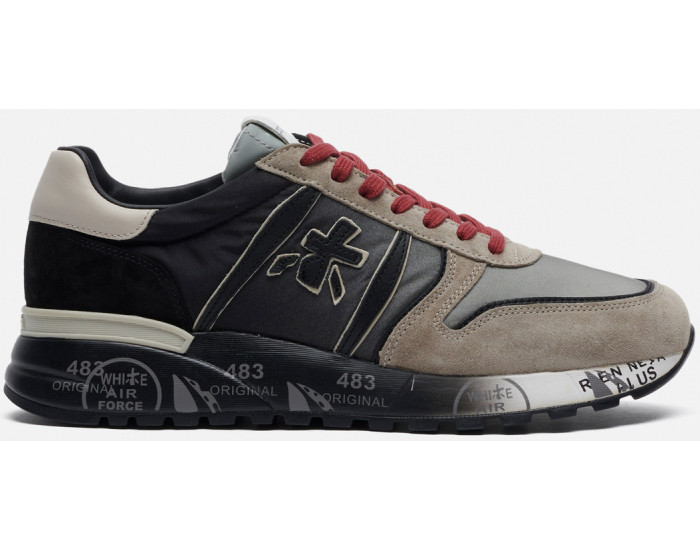 Кроссовки Premiata Lander 5362 Серые с черным мужские