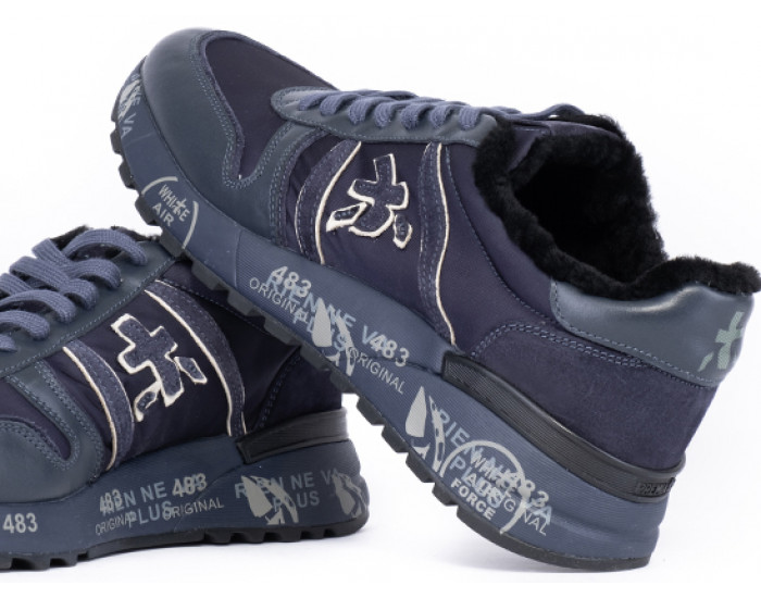 Premiata Lander 5525 Синие мужские утепленные с мехом