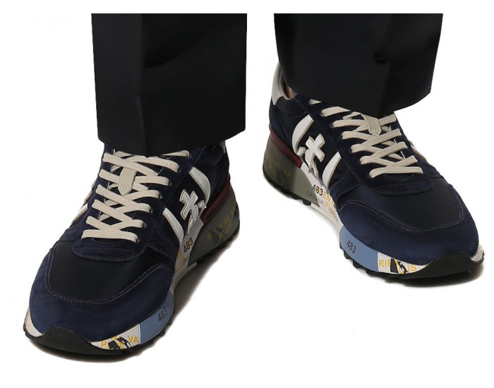 Кроссовки Premiata Lander 5675 темно-синие