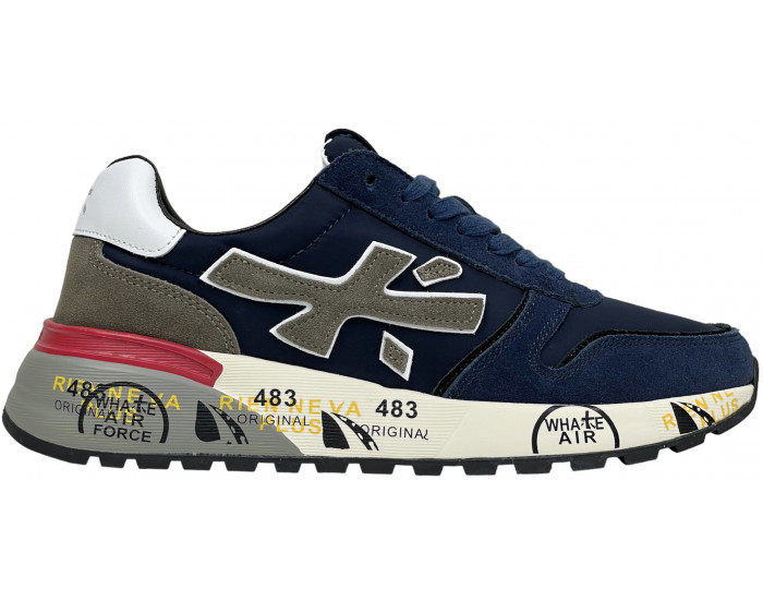 Кроссовки Premiata Mick 5697 комбинированные синие