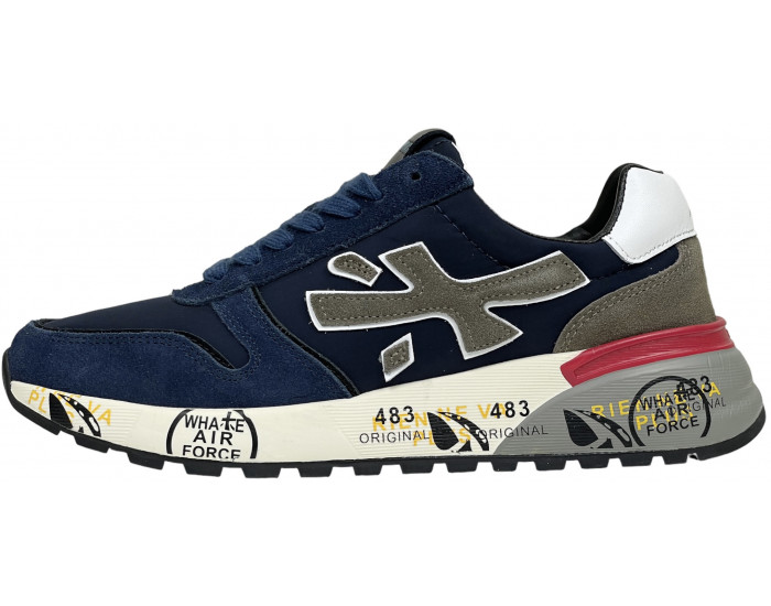 Кроссовки Premiata Mick 5697 комбинированные синие