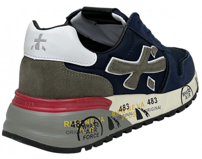 Кроссовки Premiata Mick 5697 комбинированные синие