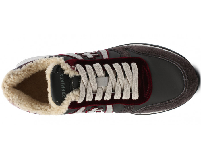 Кроссовки Premiata Layla 5089 Серые женские с мехом