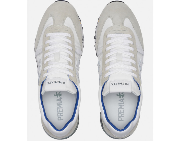 Кроссовки Premiata Lucy 206E белые с серым мужские