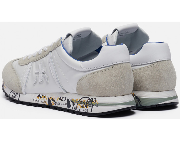 Кроссовки Premiata Lucy 206E белые с серым мужские