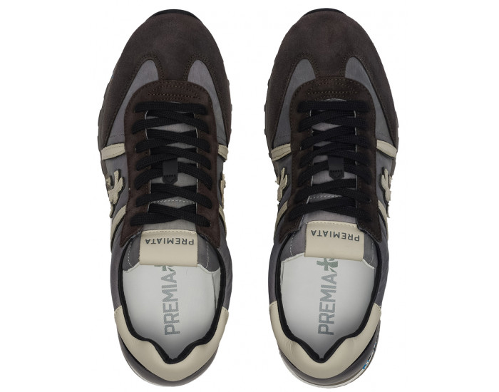 Кроссовки Premiata Lucy 4929 Серые с коричневым