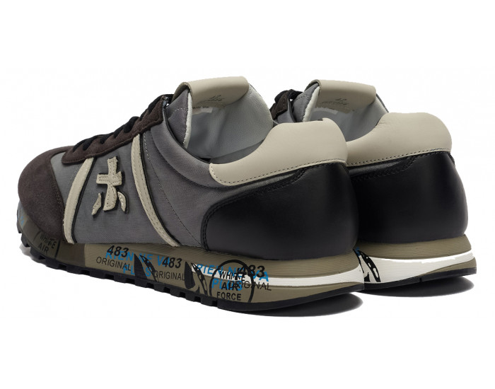 Кроссовки Premiata Lucy 4929 Серые с коричневым