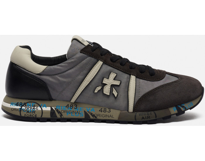 Кроссовки Premiata Lucy 4929 Серые с коричневым