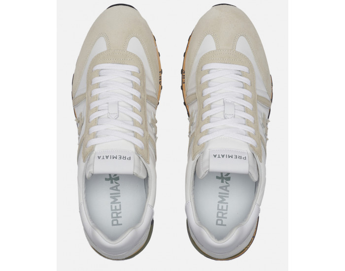 Premiata Lucy 5153 Белые с бежевым