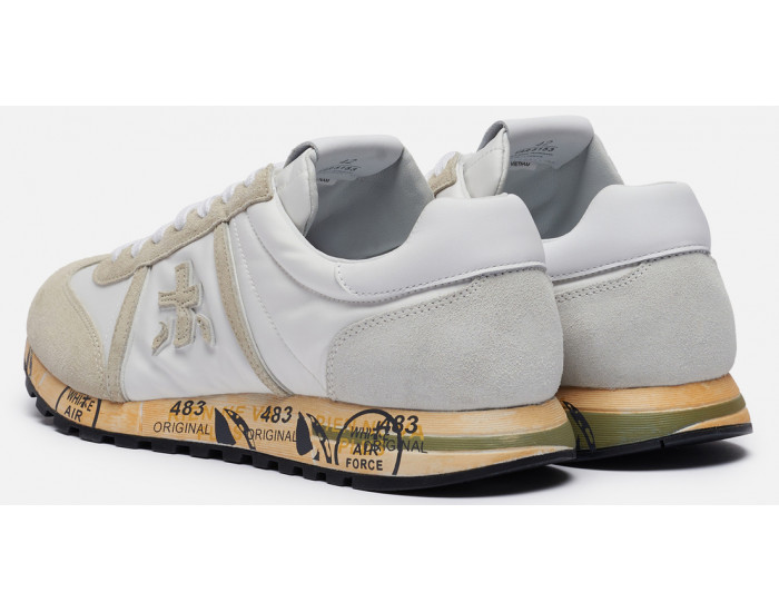 Premiata Lucy 5153 Белые с бежевым