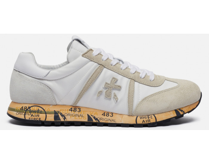 Premiata Lucy 5153 Белые с бежевым