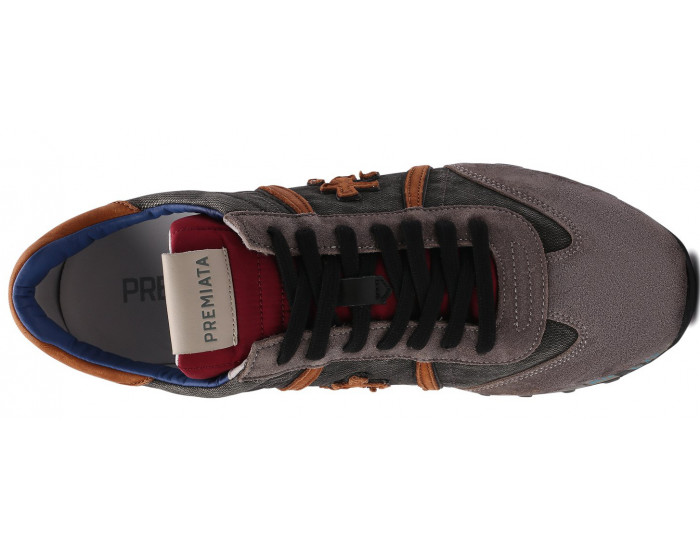Кроссовки Premiata Lucy 5312 Серые с оранжевым