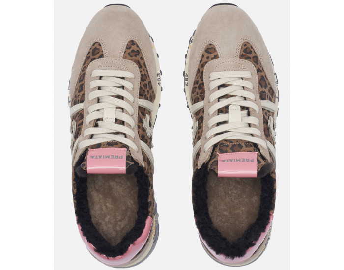 Кроссовки Premiata Lucy-D 6009 Комбинированные женские с мехом