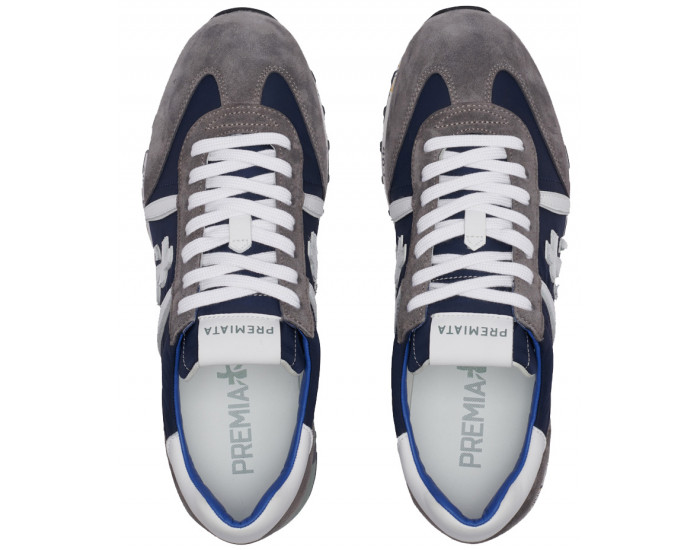 Кроссовки Premiata Lucy 600E Синие с серым мужские