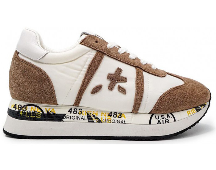 Кроссовки Premiata Conny Белые с коричневым