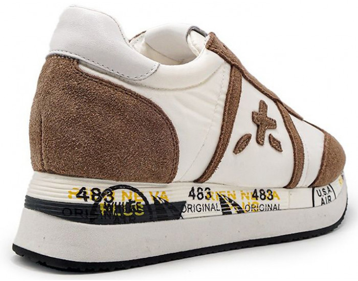 Кроссовки Premiata Conny Белые с коричневым