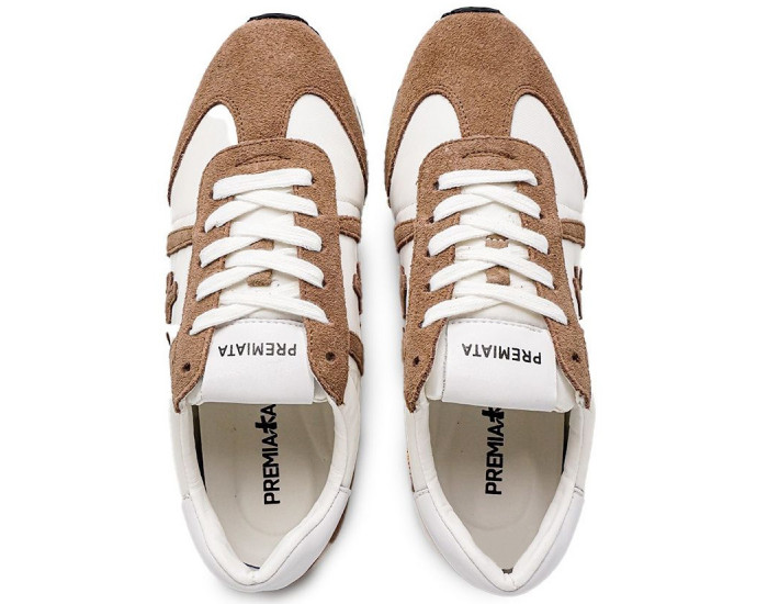 Кроссовки Premiata Conny Белые с коричневым