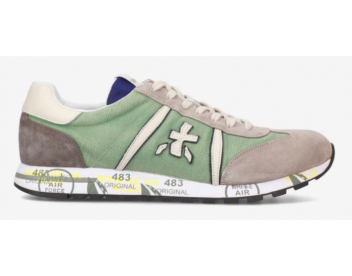 Premiata Lucy 6602 Серые с зеленым