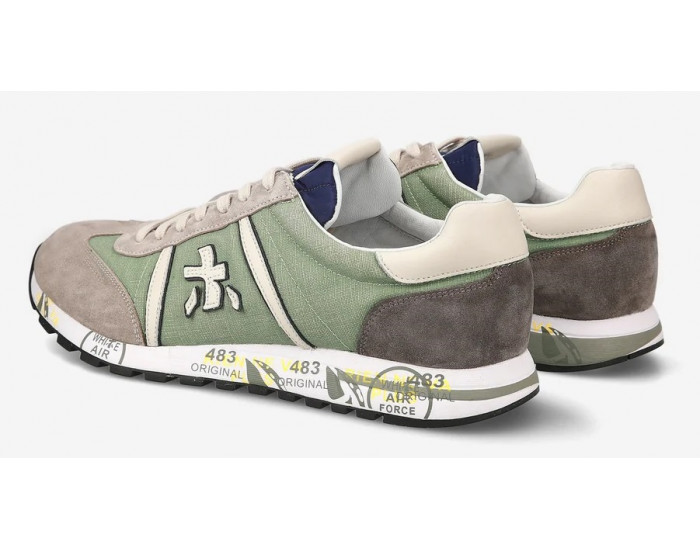 Premiata Lucy 6602 Серые с зеленым