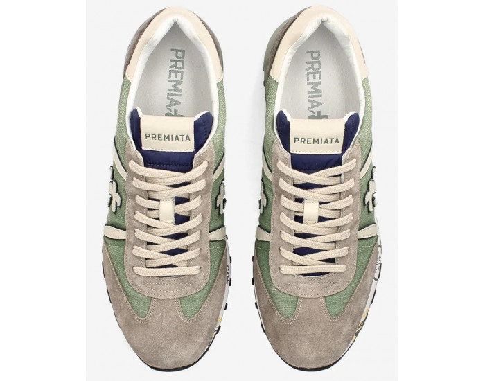 Premiata Lucy 6602 Серые с зеленым