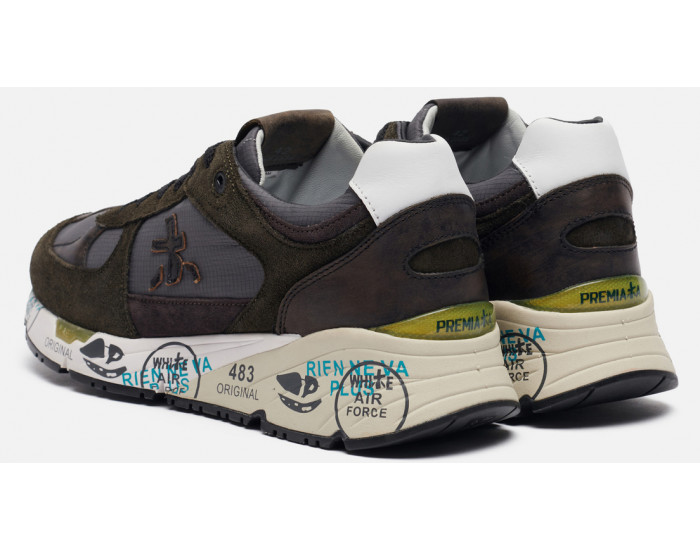 Кроссовки Premiata Mase 4005 Хаки зеленые