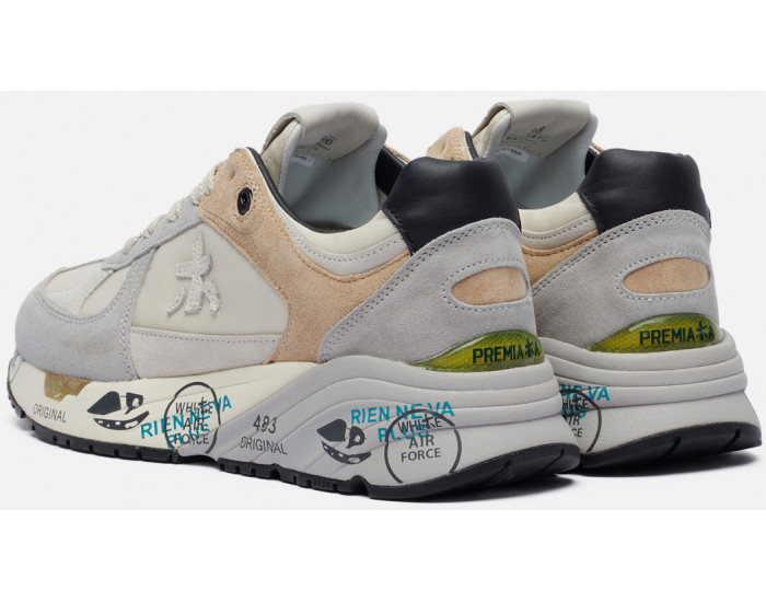 Кроссовки Premiata Mase 5490 Серые с бежевым