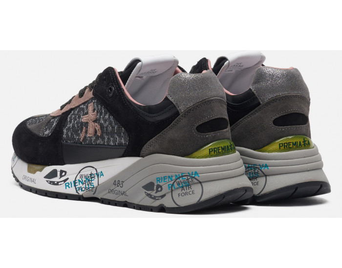 Кроссовки Premiata Mase 5530 Черные комбинированные