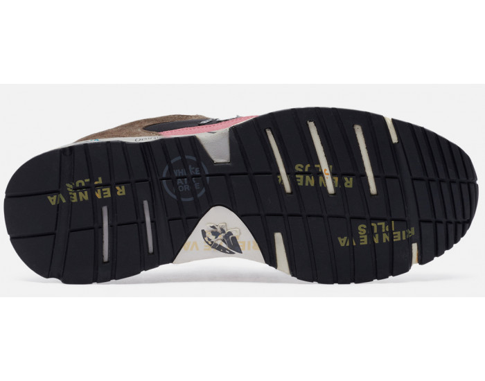 Кроссовки Premiata Mase 5535 Черные с коричневым