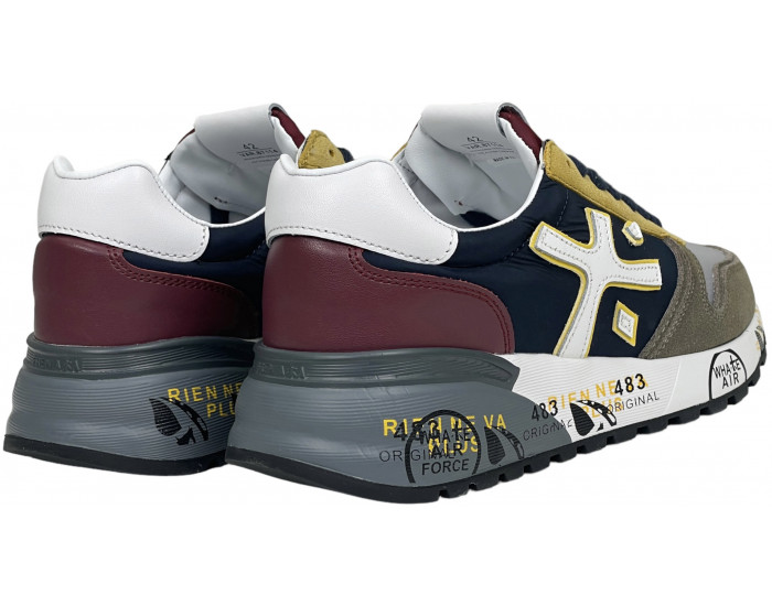 Premiata Mick 2338 Синие с бежевым