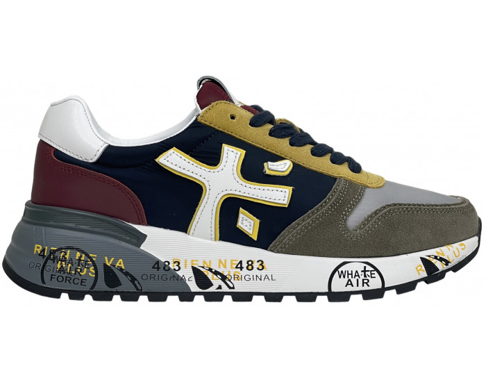 Premiata Mick 2338 Синие с бежевым