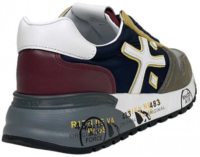 Premiata Mick 2338 Синие с бежевым