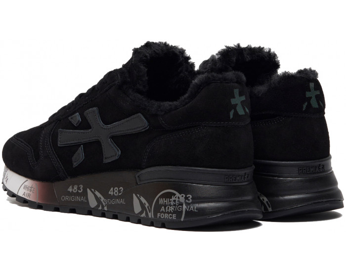 Кроссовки Premiata Mick 4308 Черные с мехом