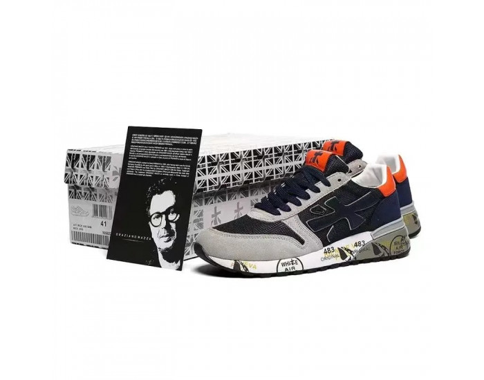 PREMIATA MICK 5890 синие с оранжевым 