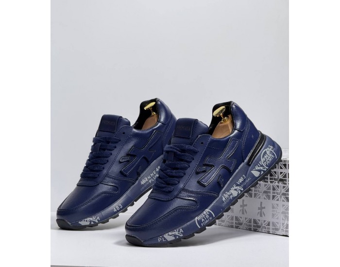 Premiata Mick Тёмно-синий Кожаные