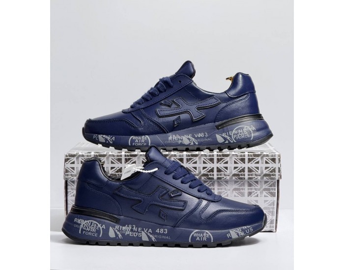 Premiata Mick Тёмно-синий Кожаные