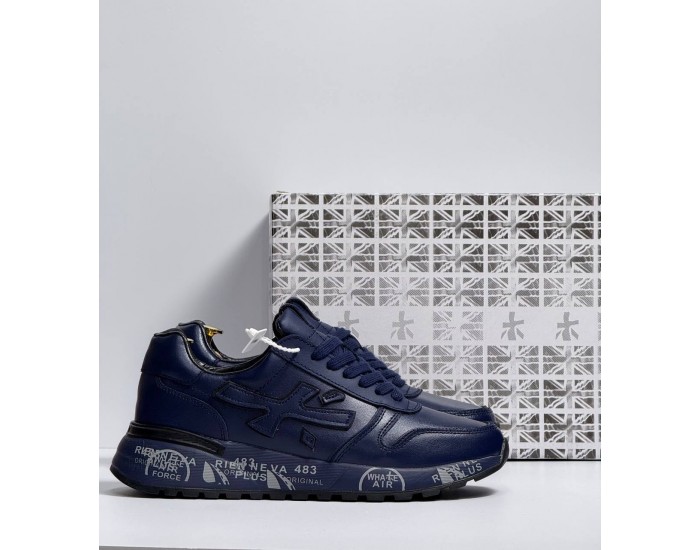 Premiata Mick Тёмно-синий Кожаные