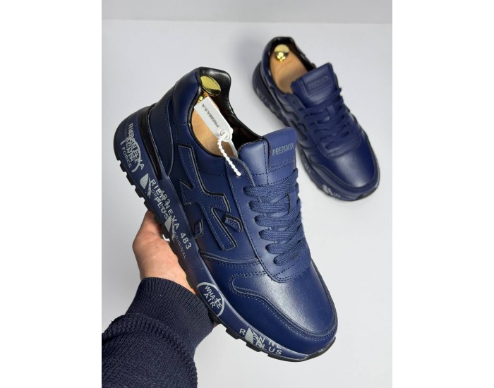 Premiata Mick Тёмно-синий Кожаные