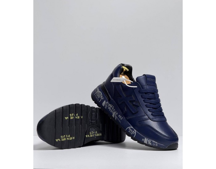 Premiata Mick Тёмно-синий Кожаные