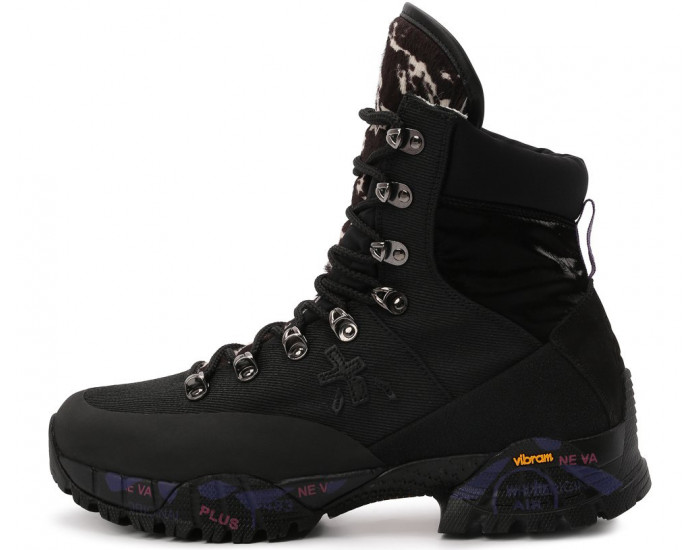 Кроссовки Premiata Mid-Trecd 222 Черные женские