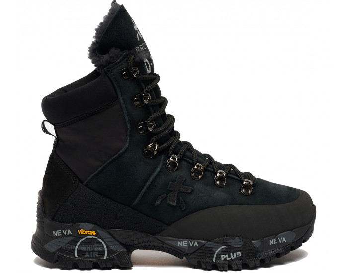 Кроссовки Premiata Mid-Treck 184 комбинированные женские с мехом