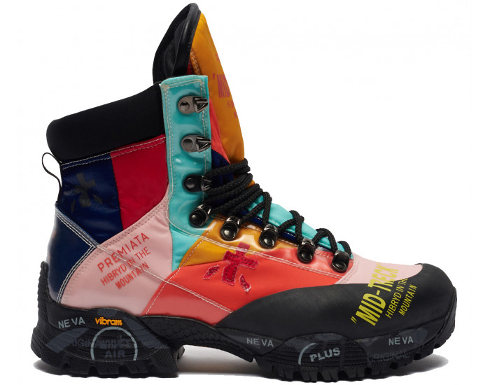 Кроссовки Premiata Mid-Treck 202 Комбинированные женские