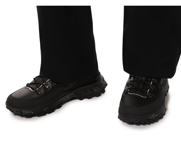 Кроссовки Premiata Mid-Treck 279 Черные кожаные мужские с мехом
