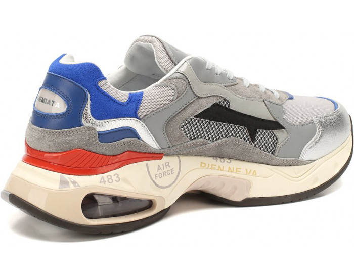 Premiata Sharky 043 Серебристые с синим мужские