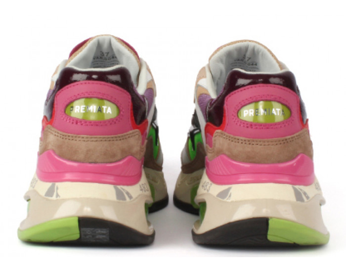 Premiata Sharky 044 Серые с зеленым женские