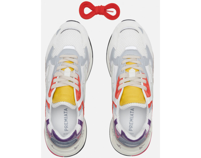 Premiata Sharky 241 Серые с красным спортивные