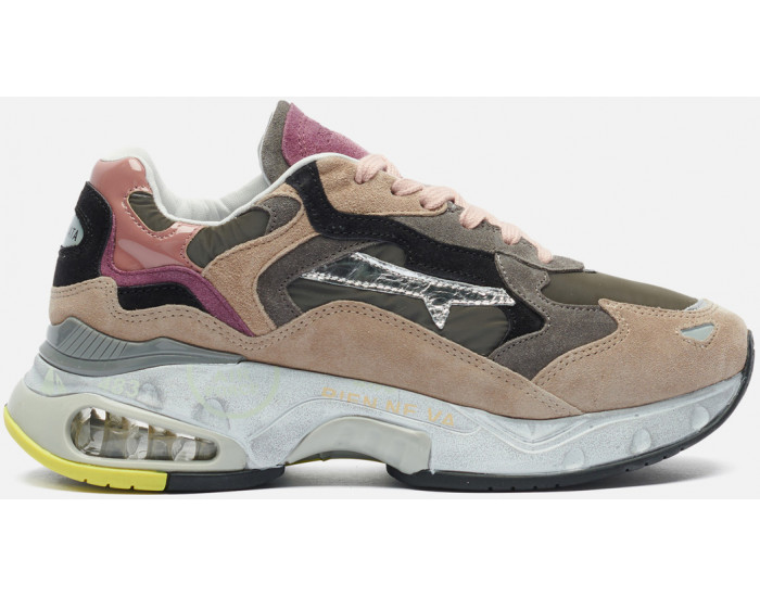 Premiata Sharky 273 Серые с бежевым женские