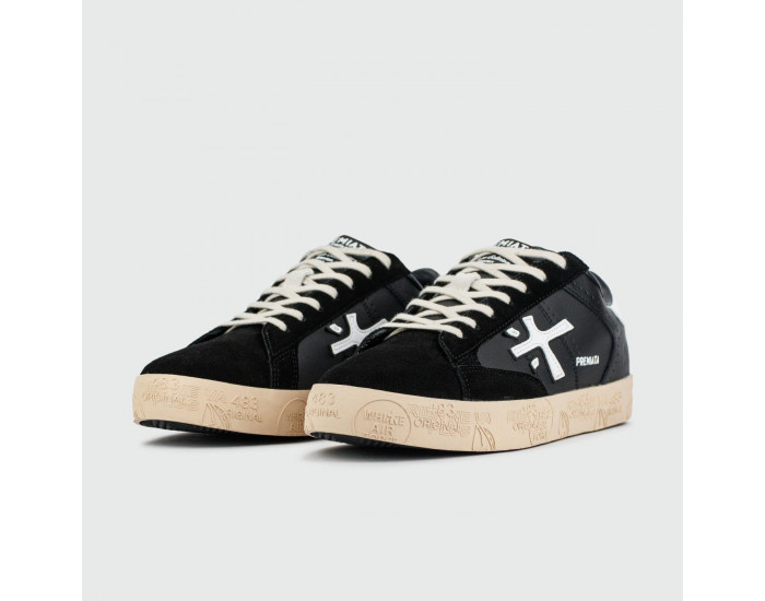 Premiata Steven Black Cream