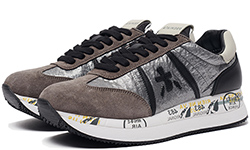 Premiata Conny 1493 серые с коричневым