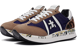 Premiata Conny 5496 синие с коричневым