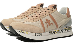 Кроссовки Premiata Conny Серые с бежевым